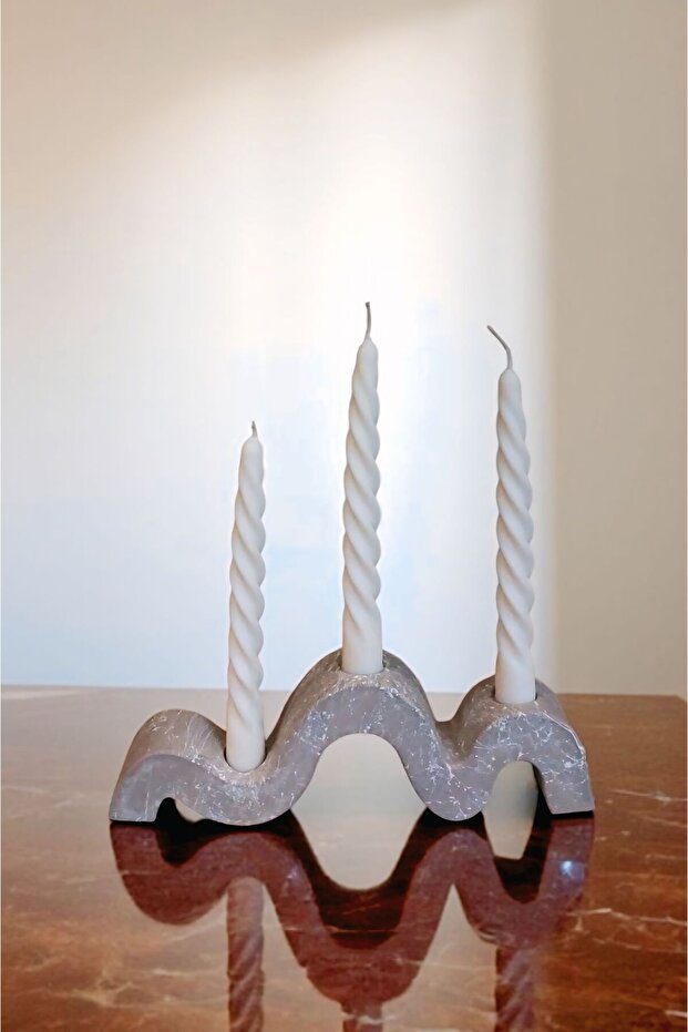 Dalgalı Model Mum 4'lü - 1