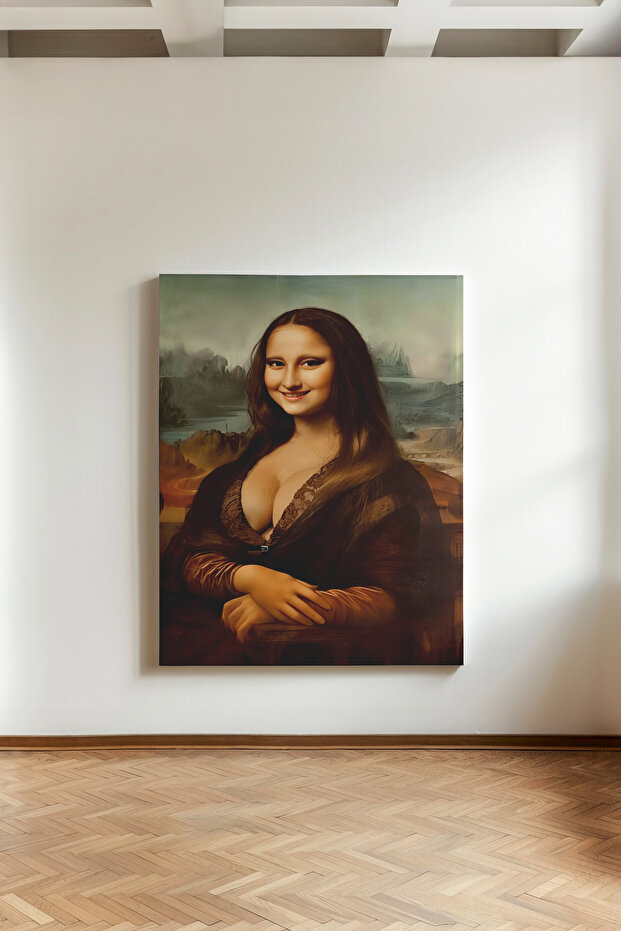 Mona Lisa Parodi- Kanvas Tablo - 2