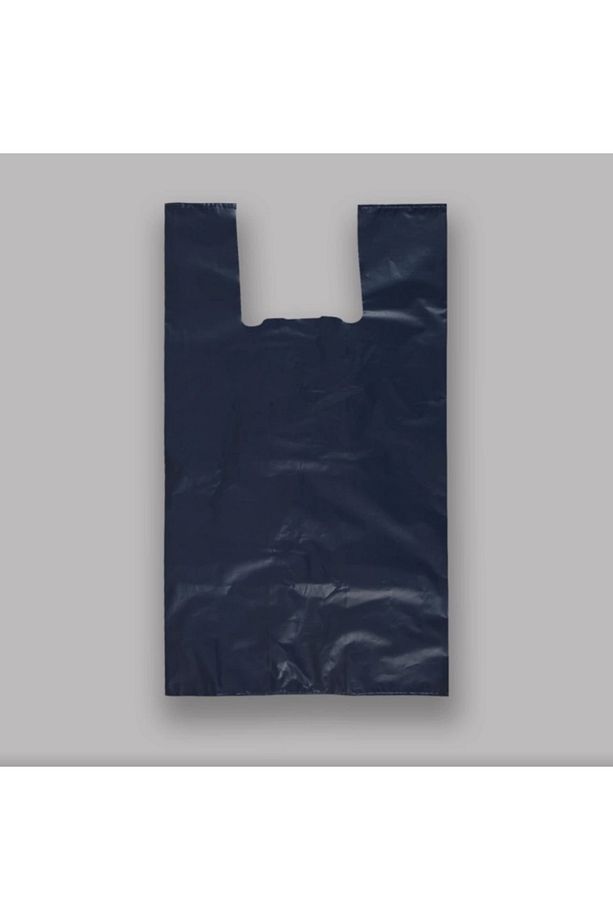 5 Kg Siyah Büyük Boy Atlet Poşet 40x70 Cm | Kalın Ve Sağlam Taşıma Poşeti (YÜKSEK TAŞIMA KAPASİTELİ) - 1