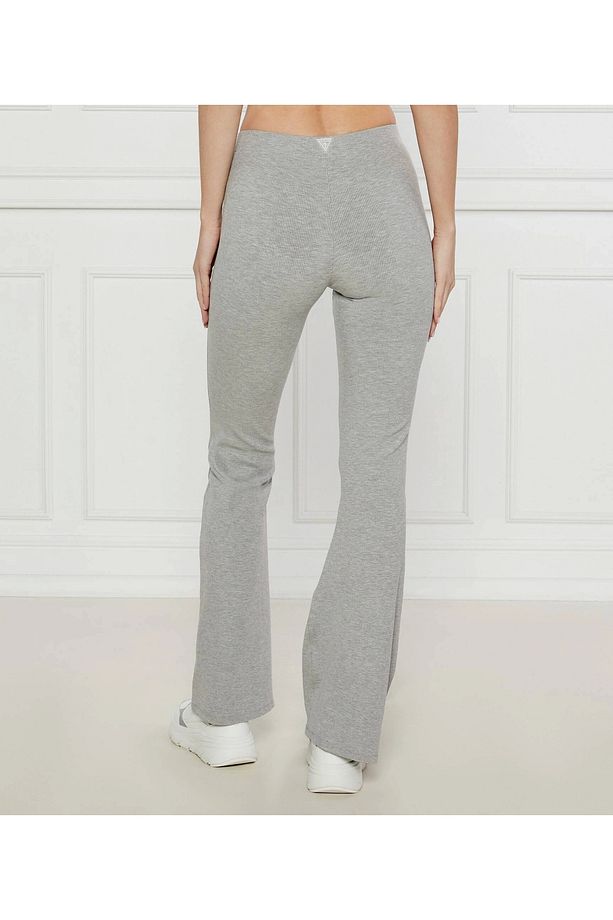 Kadın Gri Crocus Mini Paça Ribana Pantolon - 3