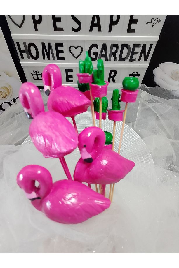 Flamingo Saksı Süsü Seti - 1