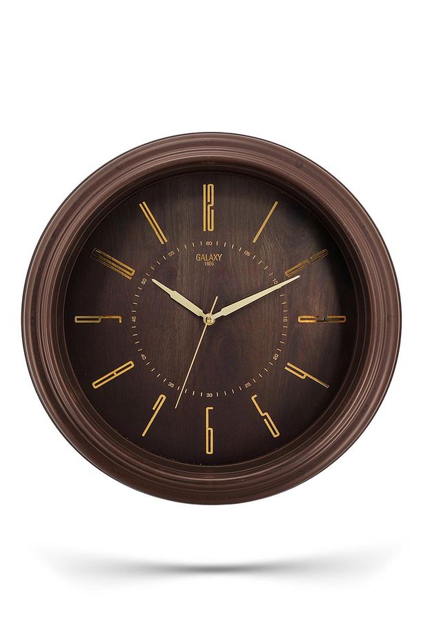 Kahve Kasa Kahve Çerçeve Duvar Saati 45 cm - 3