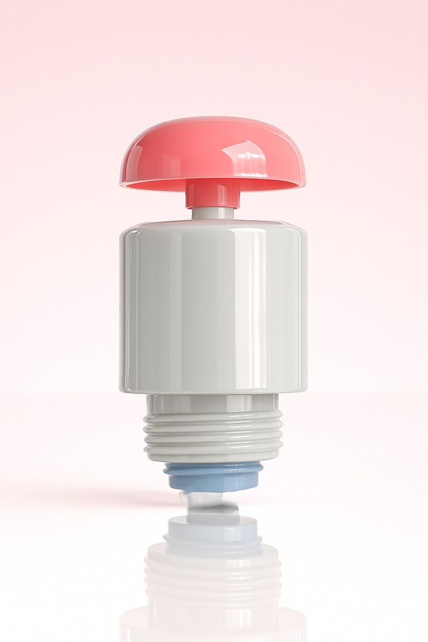 Liquid Soap Dispenser System Replacement Faucet Heads with Tank - Push Button and Bottom Push - 1
