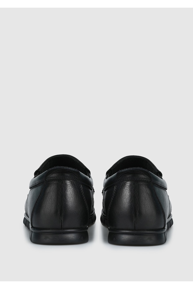 Siyah Deri Erkek Ayakkabı - 4