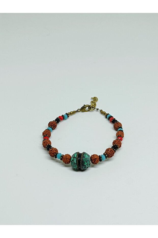 Ethnic Design Rudraksha Seed Rice Bracelet No 18