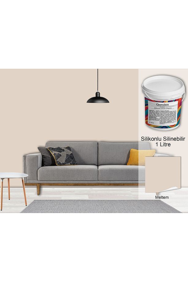 İç Cephe Duvar Boyası, Silikonlu Silinebilir, 1000 ml - 2025 Renkleri, 1 Litre, 50 Farklı Renk - 1