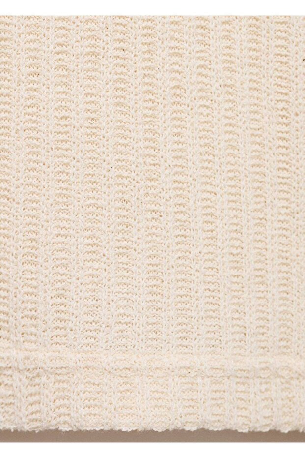 Çizgili jarse tişört - 8