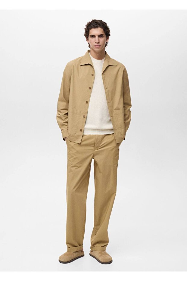 Cepli pamuklu gömlek ceket - 2