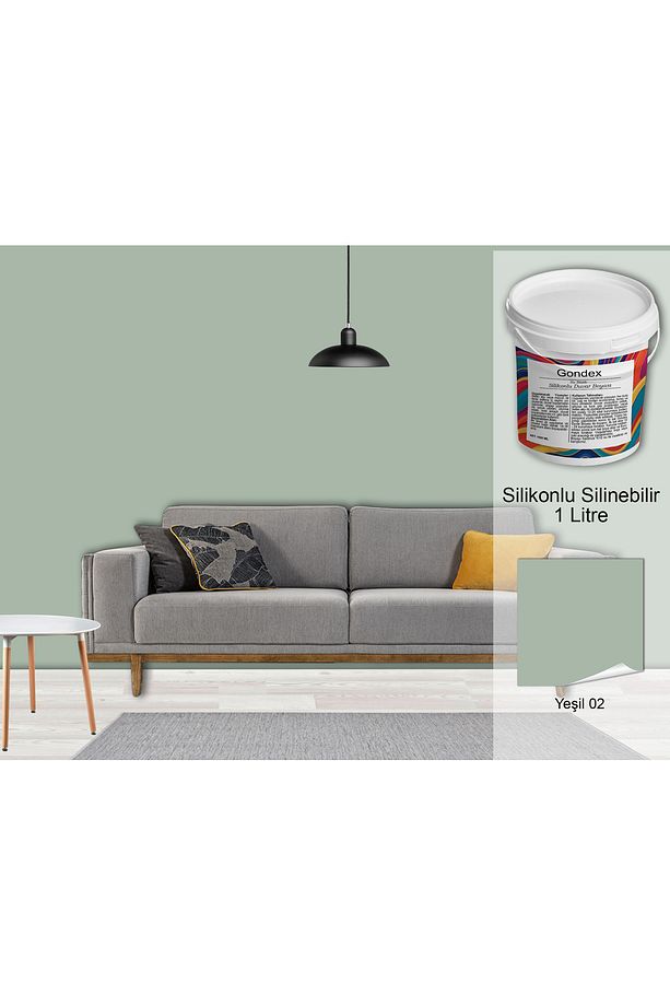 İç Cephe Duvar Boyası, Silikonlu Silinebilir, 1000 ml - 2025 Renkleri, 1 Litre, 50 Farklı Renk - 1