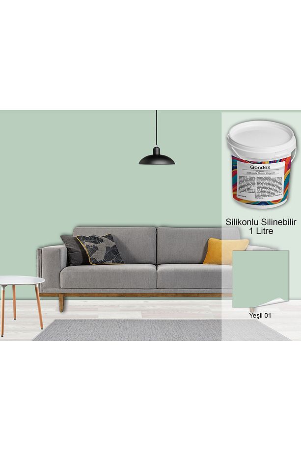 İç Cephe Duvar Boyası, Silikonlu Silinebilir, 1000 ml - 2025 Renkleri, 1 Litre, 50 Farklı Renk - 1