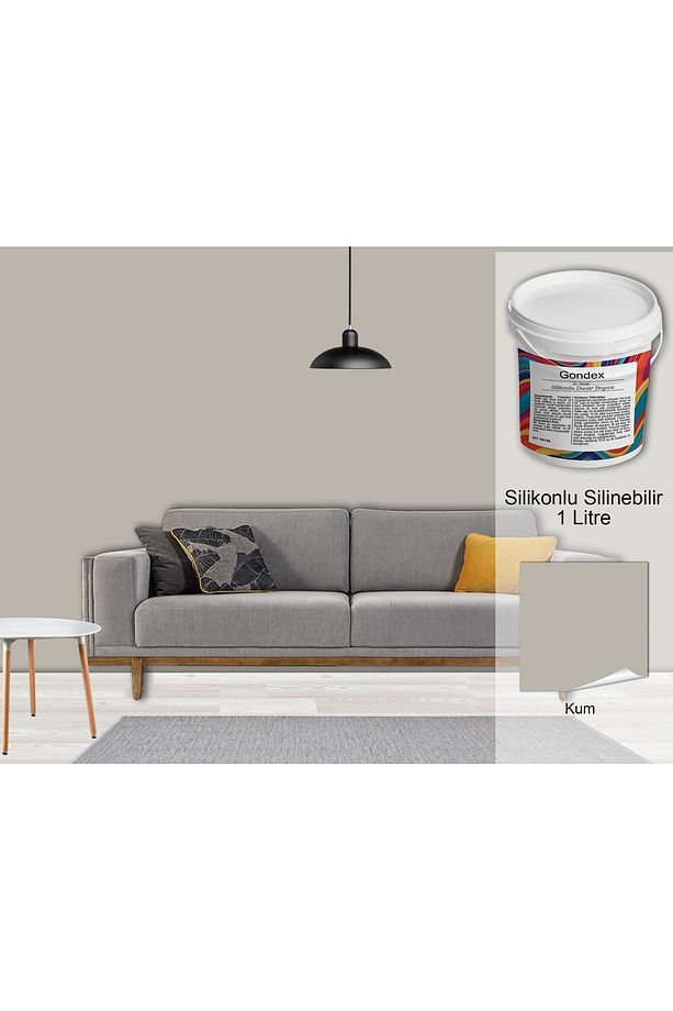 İç Cephe Duvar Boyası, Silikonlu Silinebilir, 1000 ml - 2025 Renkleri, 1 Litre, 50 Farklı Renk - 1