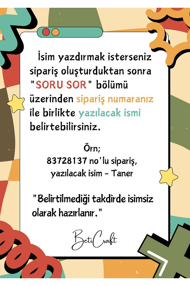 Örgü Sipariş Defteri - 3
