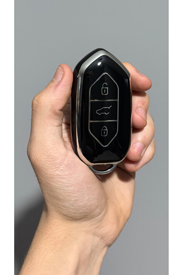 Togg T10X 3 Button Protection Key Controller Silicone Nano Case Black Silver Compatible