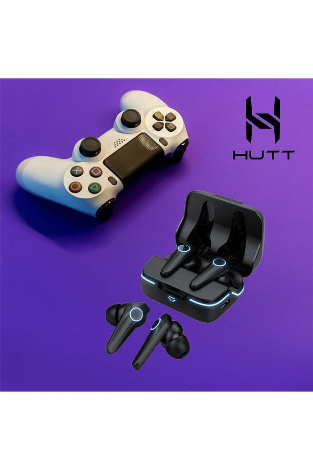 Hutt G1 Işıklı Mikrofonlu Kablosuz Kulaklık Bluetooth V5.1 Siyah - 2