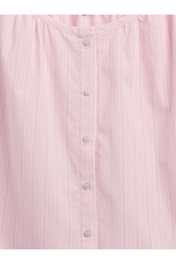 Kadın Pembe Poplin Şort Pijama Altı - 3