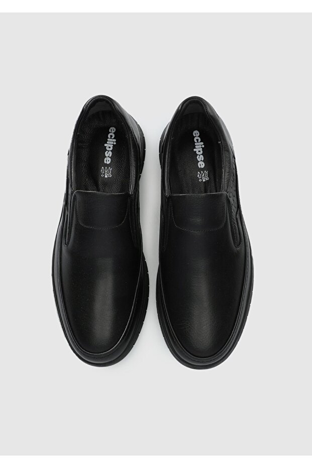 Siyah Deri Erkek Ayakkabı - 5