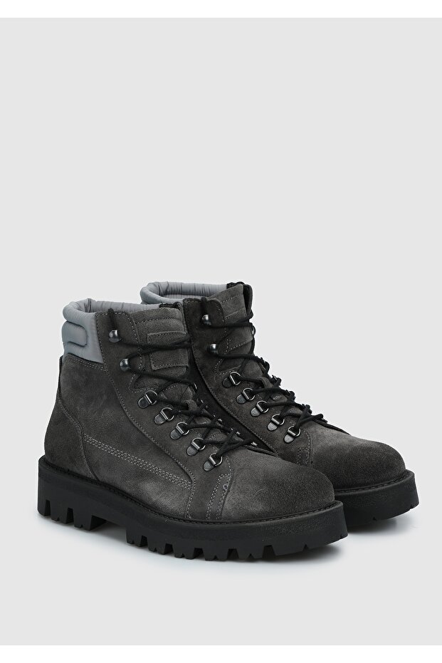 Antrasit Deri Erkek Bot - 2