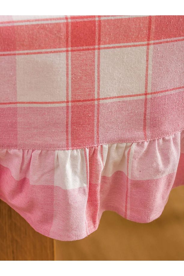 LCW HOME Pembe Fırfır Detaylı Masa Örtüsü 140x180 Cm - 4