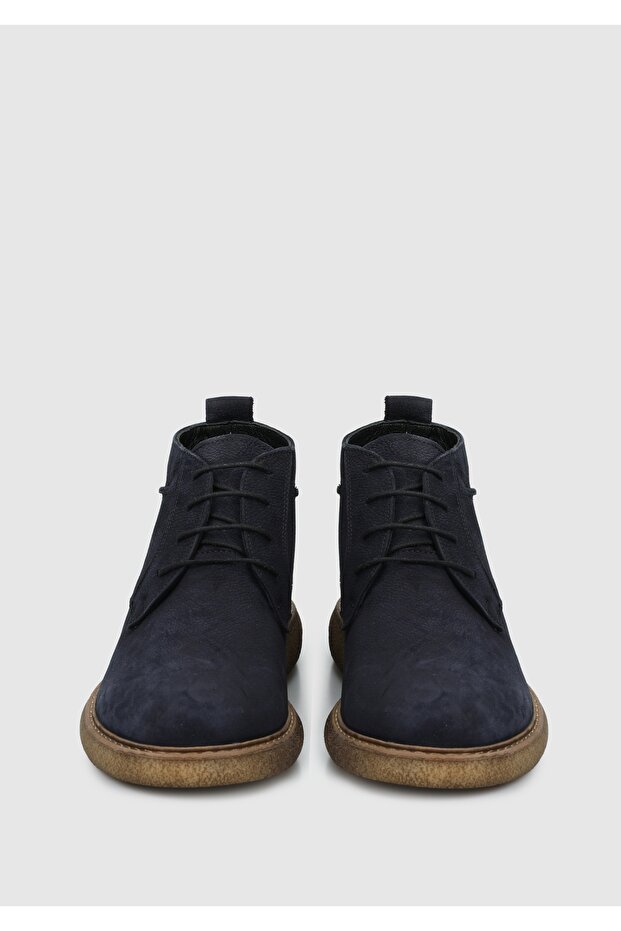 Lacivert Deri Erkek Bot - 3