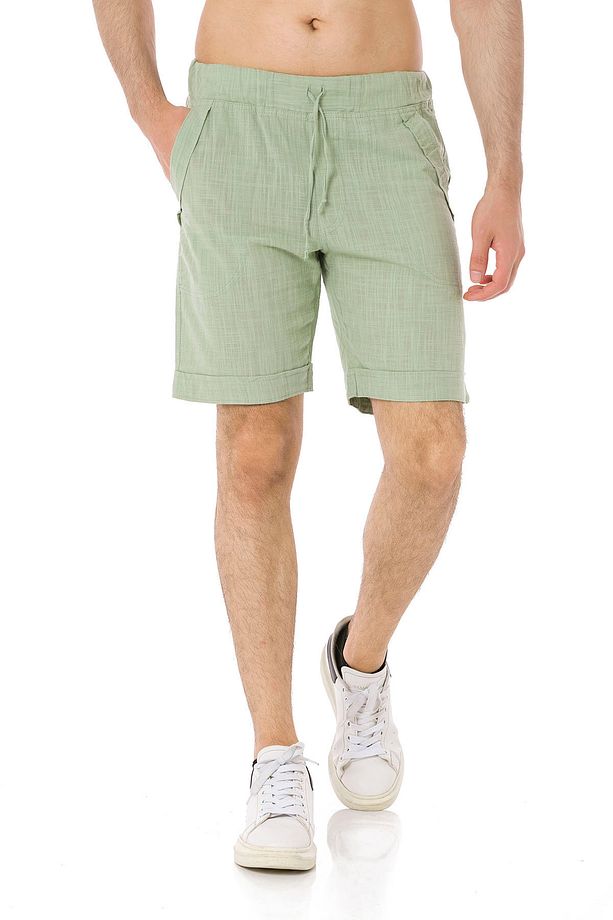 ERKEK KETEN BERMUDA ŞORT - 5010 - 2