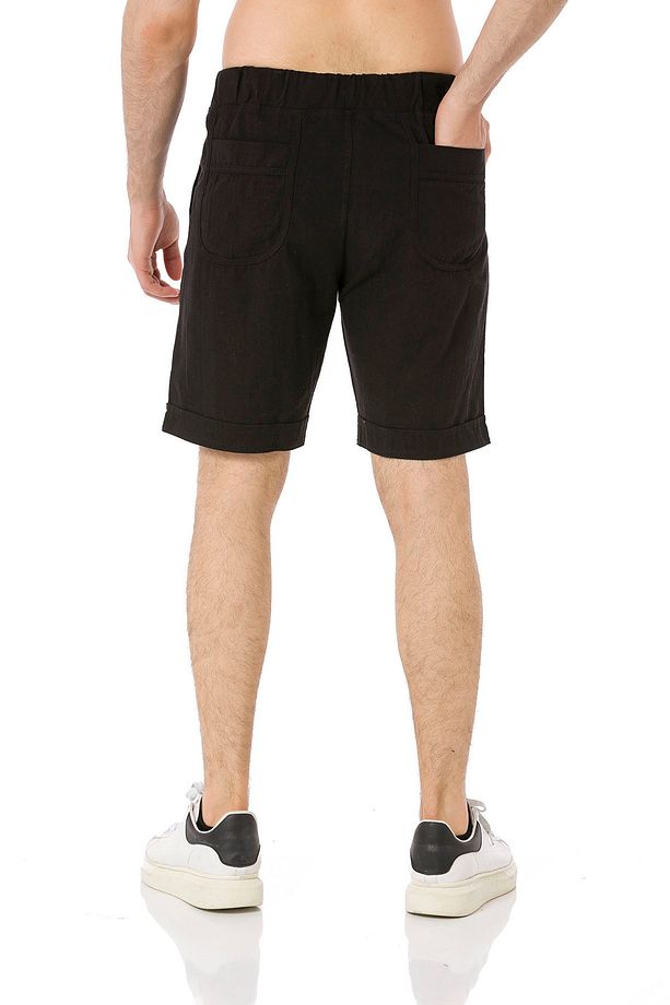 ERKEK KETEN BERMUDA ŞORT - 5010 - 4