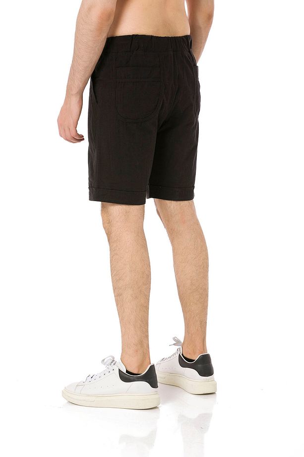 ERKEK KETEN BERMUDA ŞORT - 5010 - 6