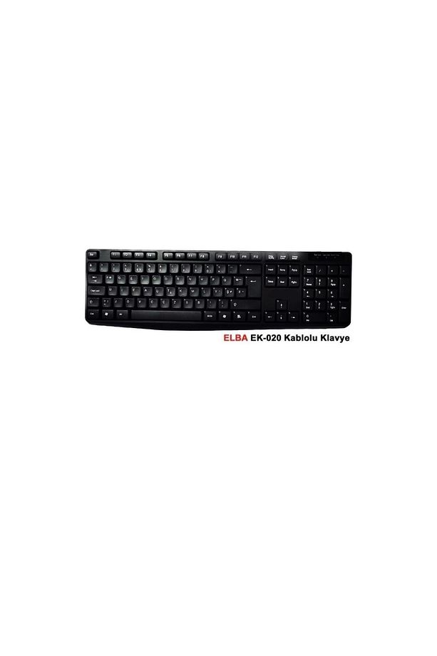 F Klavye Usb Kablolu Ek-020 F Usb Siyah Türkçe Standart Klavye - 2