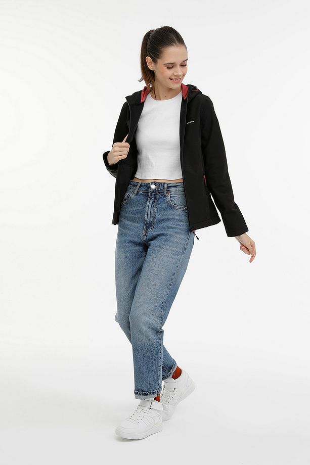 WB BASIC 5GF748 3PR Siyah Kadın Softshell - 4