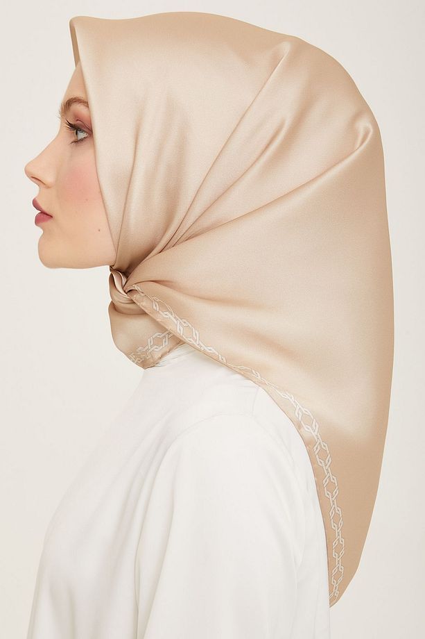 İPEK EŞARP 9154D (SURA) -02 - BEJ - 3