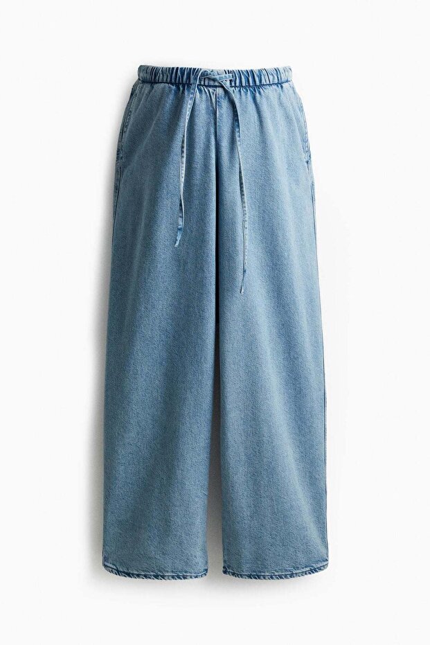 MAMA Denim pull-on trousers