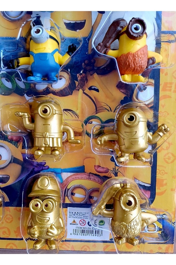BOB KEVİN STUART 16 ADET MİNYON DESPİCABLE ME MİNİON OYUNCAK SET GİTARLI VAMPİR KRAL - 6