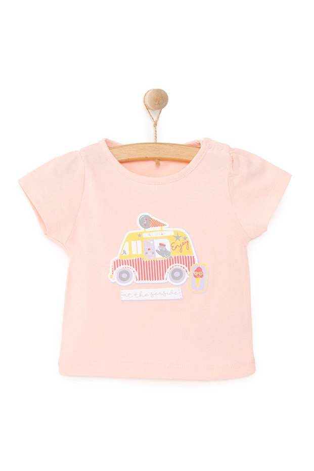 HelloBaby Basic Baskılı Tshirt Kız Bebek
