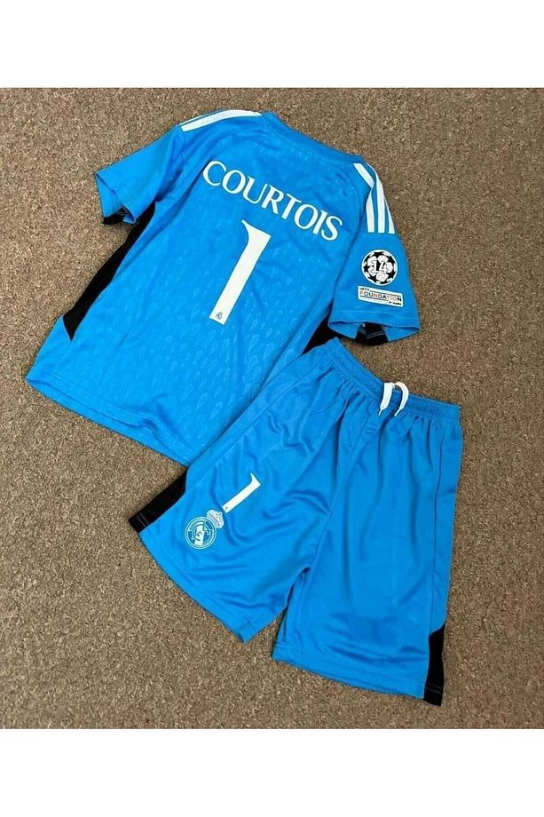 R.e.a.l.m.a.d.r.i.d 2022/23 Sezonu Thibaut Courtois Kaleci Çocuk Forması - 2