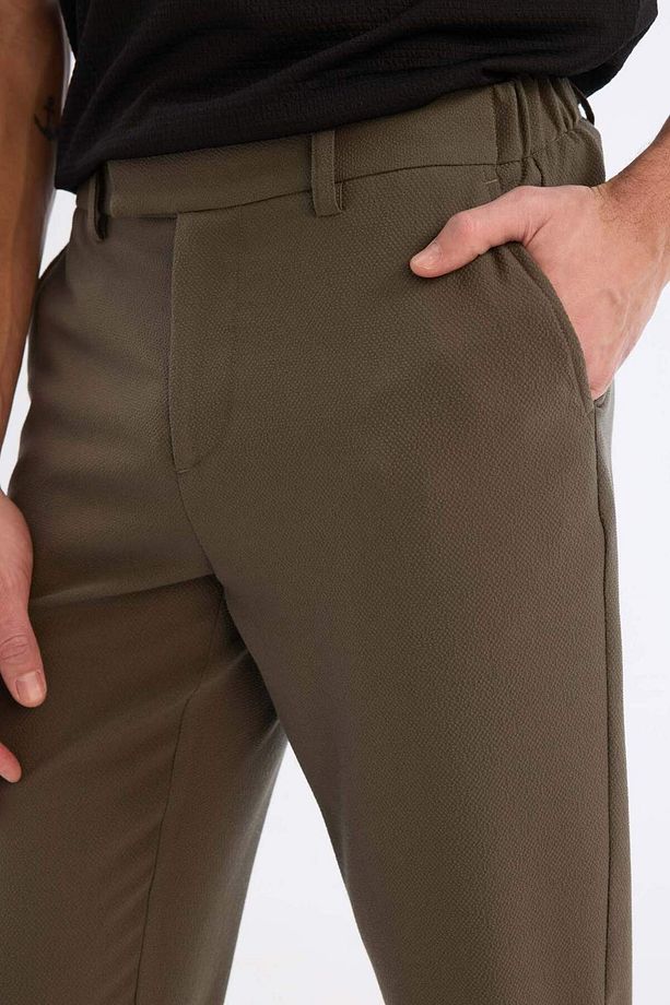 Jogger Fermuarlı Paça Yazlık Kumaş Pantolon E4779AX25SM - 6