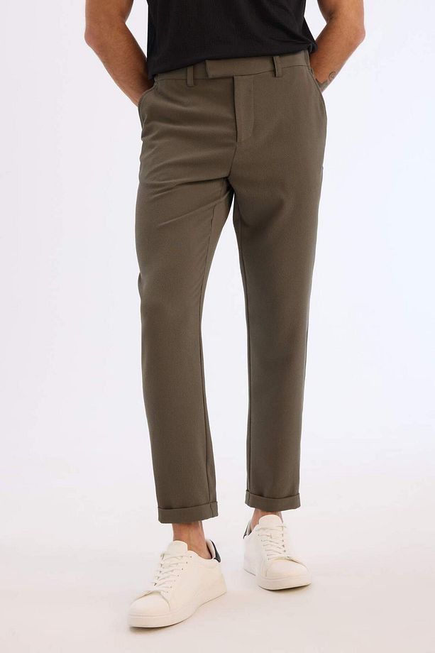 Jogger Fermuarlı Paça Yazlık Kumaş Pantolon E4779AX25SM - 5