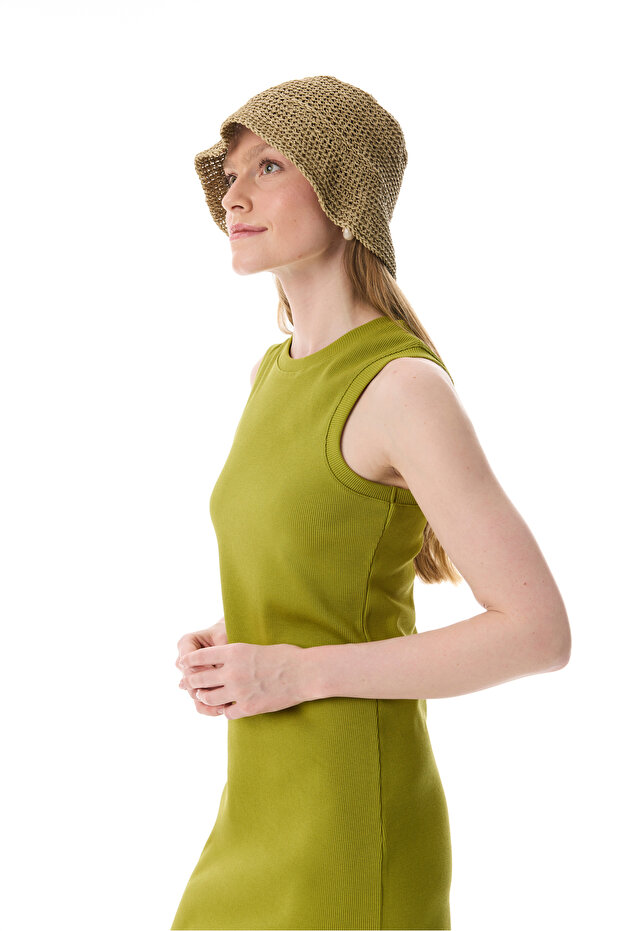 KOLSUZ MİNİ DAR ELBİSE - 3