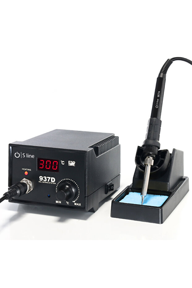 S-LİNE 937D Sline Isı Ayarlı Havya 45W Digital;S-LİNE - 1