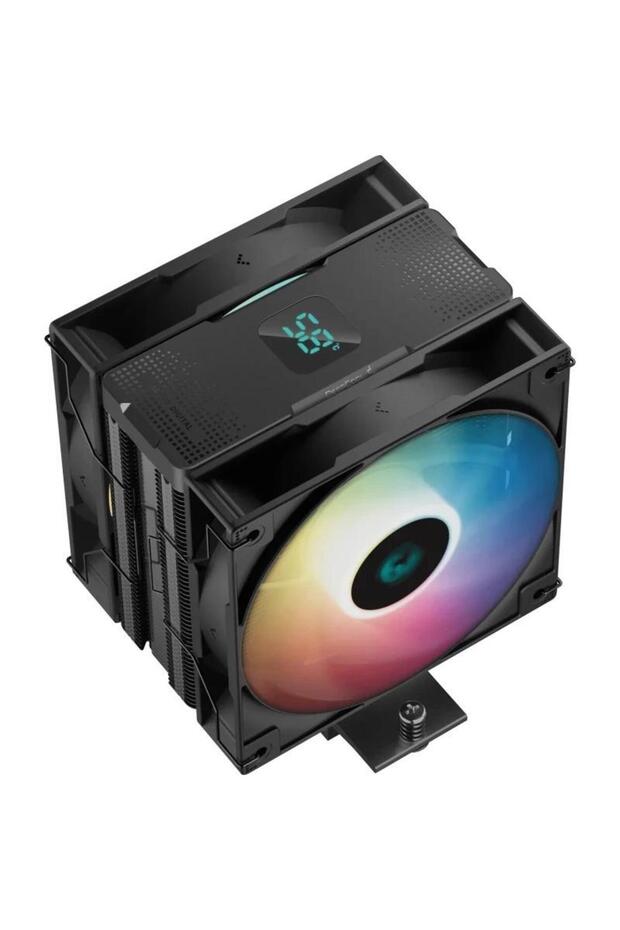 Cooler CPU DeepCool AG400 Digital Plus ARGB, iluminare ARGB si Display, 2x 120 mm, 2100 rpm, PWM - 5