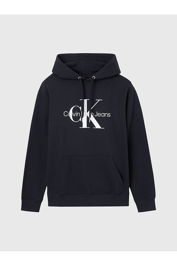 J30j320934-beh Core Monogram Hoodie Bisiklet Yaka Regular Fit Düzsiyah Erkek Sweatshir - 5