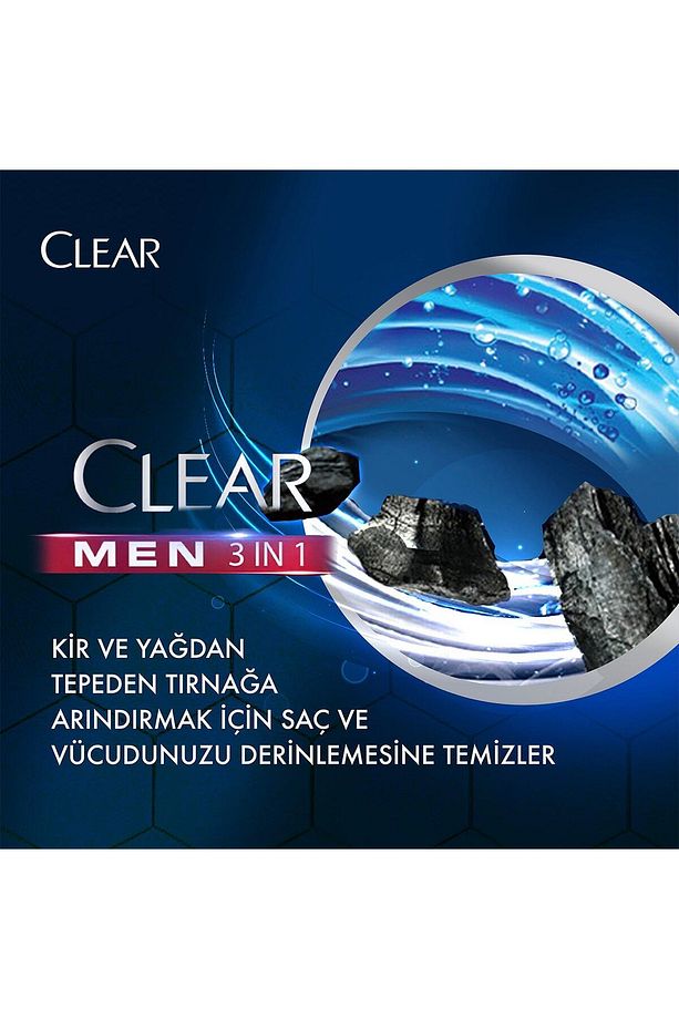 350 ml Men Şampuan 3 In 1 Kömür - 4