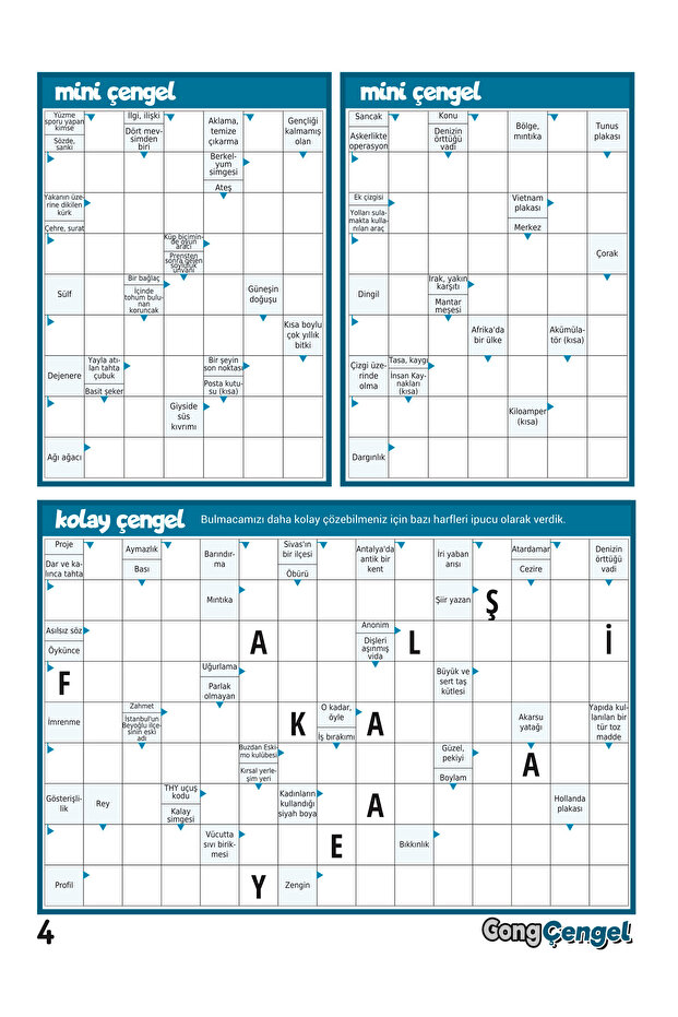 Çengel Bulmaca 014 - 4