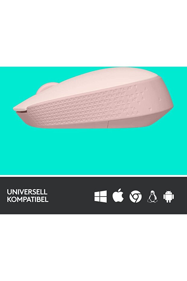 Mouse wireless Logitech M171, USB, 1000 DPI (Roz) - 3