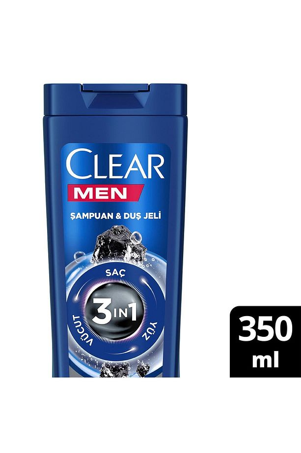 350 ml Men Şampuan 3 In 1 Kömür - 1