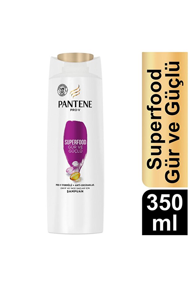 350 Ml Şampuan Superfood Gür ve Güçlü - 1