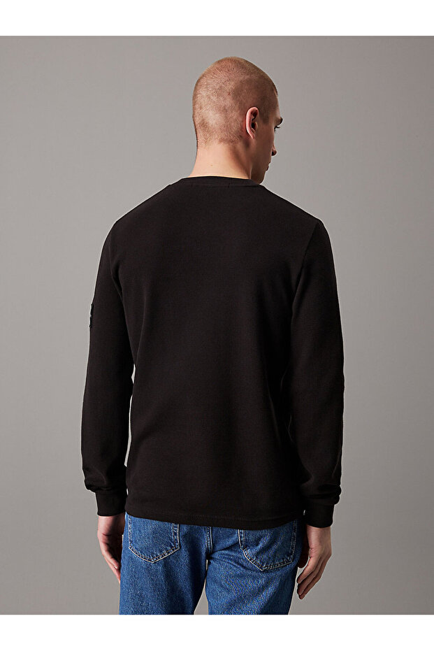 BADGE WAFFLE LS TEE - 2