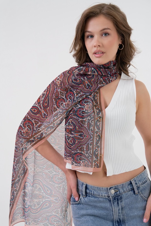 Scarf Ethnic Pattern-Kf002 - 3