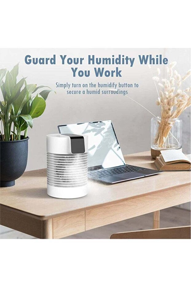 360°automatic Oscillation Desk Fan,4000mah Battery,two Modes Spray,continuous Humidification - 7