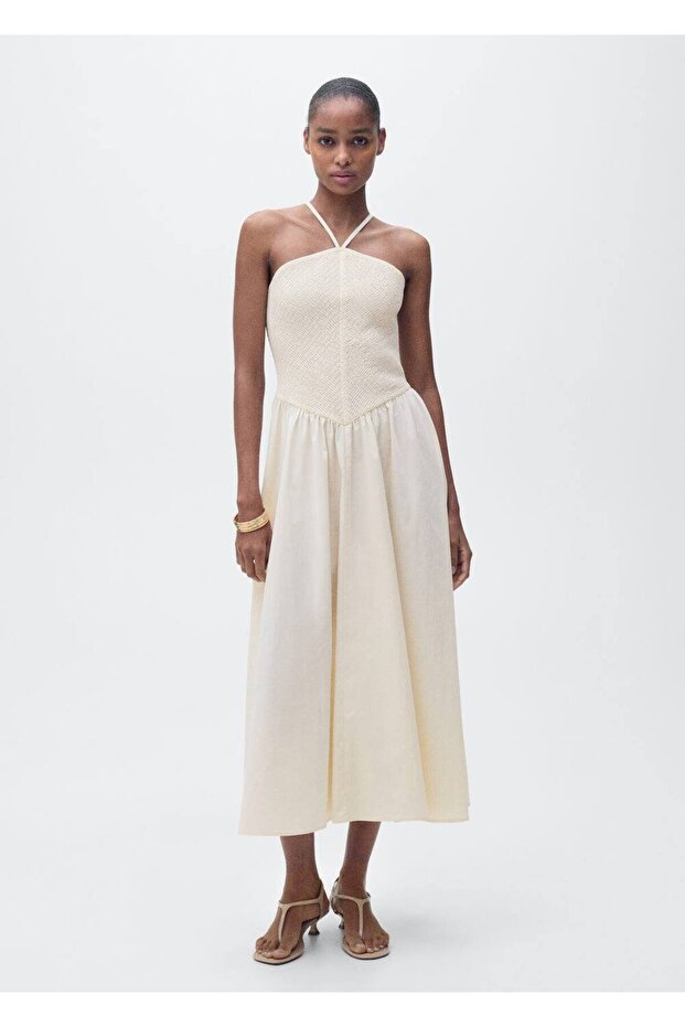 Halter Yaka Elbise - 2