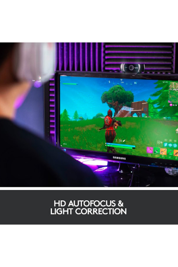 Cameră Web Logitech C922 Pro Stream, Full HD, Microfon, USB (Negru) - 7