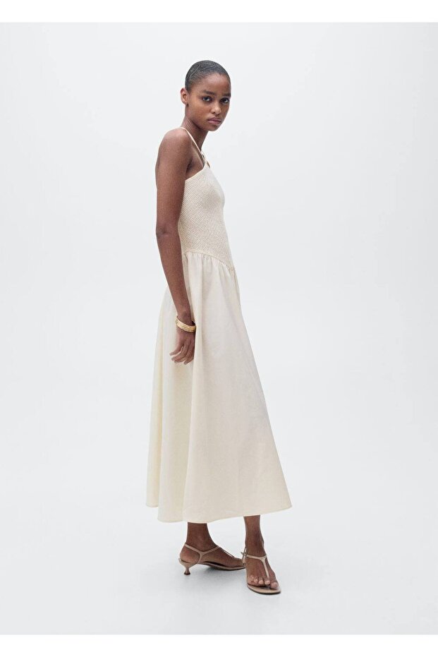 Halter Yaka Elbise - 5